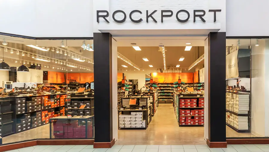 A view of a Rockport Shoe Store